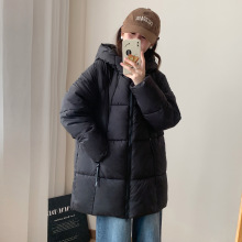 冬季新款棉服2025韩版连帽中长款云朵甜美可爱加厚ins棉袄外套女