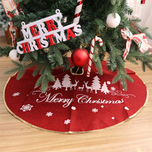批发跨境外贸圣诞树欧式装饰用品圣诞节红色针织圣诞树裙道具摆件