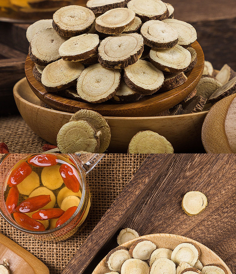 Dried Licorice Root Slices Gan Cao 500g Loose Chinese Herbal Slices for Tea and Decoction preparation
