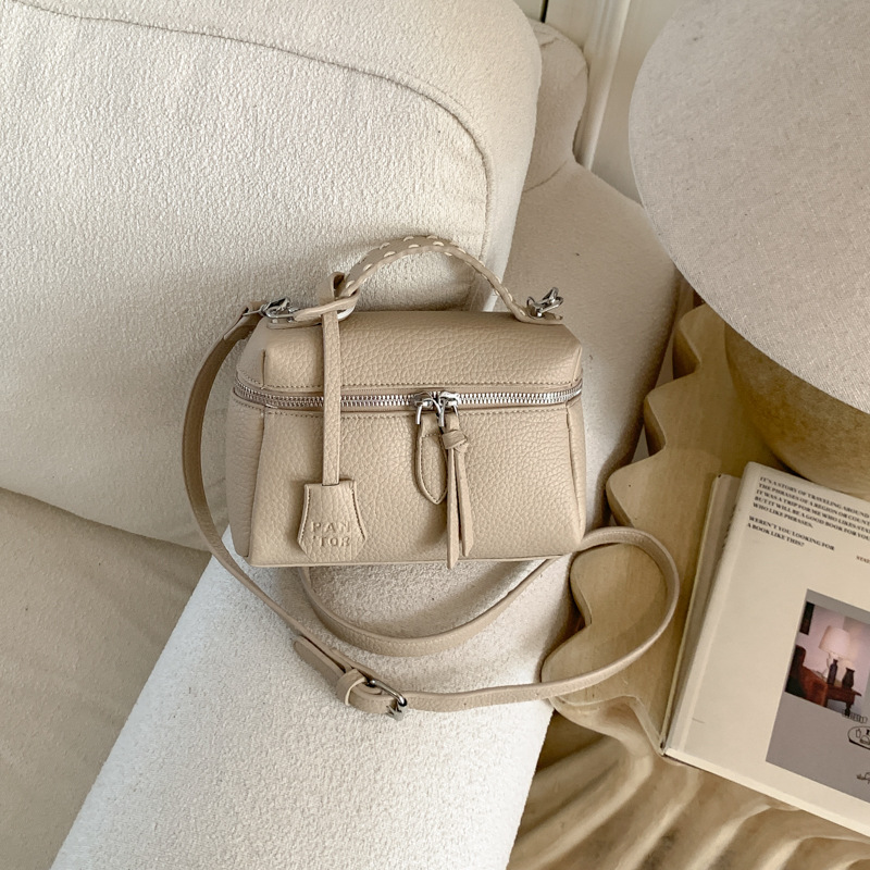 Nicho Zhong bolso de mano mujer 2026 nueva textura litchi bolso pequeño estilo coreano de alto rendimiento de hombro bolso de almuerzo image 8