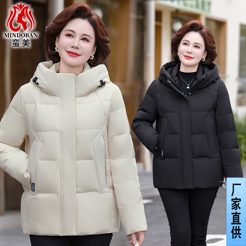 Winter fashionable warm velvet down jacket