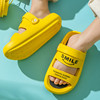 Children's slide, summer two-color non-slip beach slippers for boys