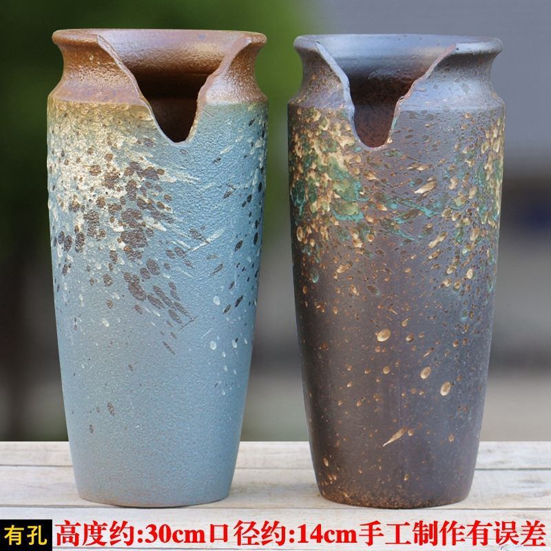 缺口花盆悬崖桩切口多肉缺口造型花盆悬崖式老桩深缺口高瘦陶瓷大|undefined