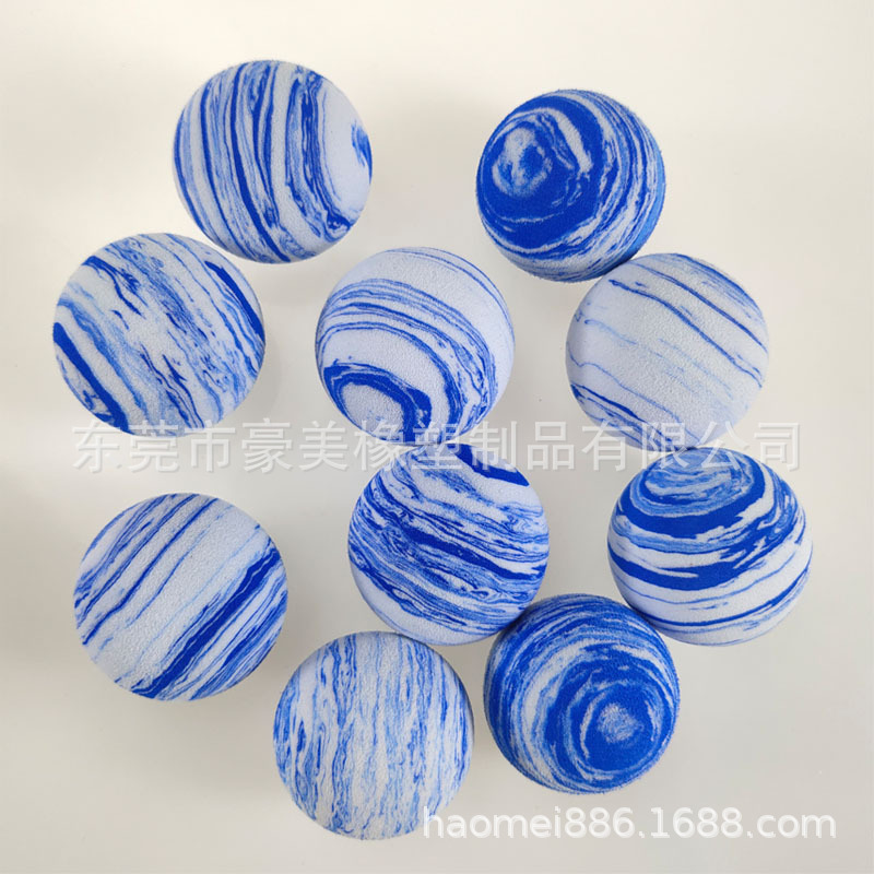 Directo de fábrica EVA bola EVA pelota de juguete de juegos EVA pelota de práctica de golf gato perro mascota bola del arco iris