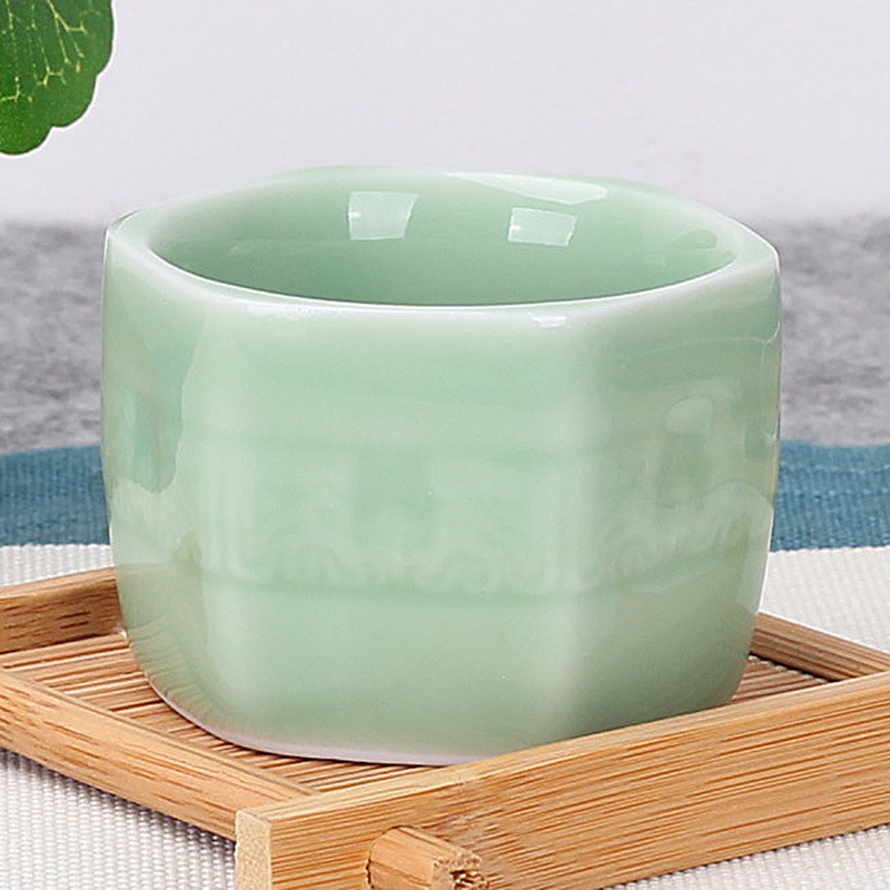 싱글 찻잔 - 청자