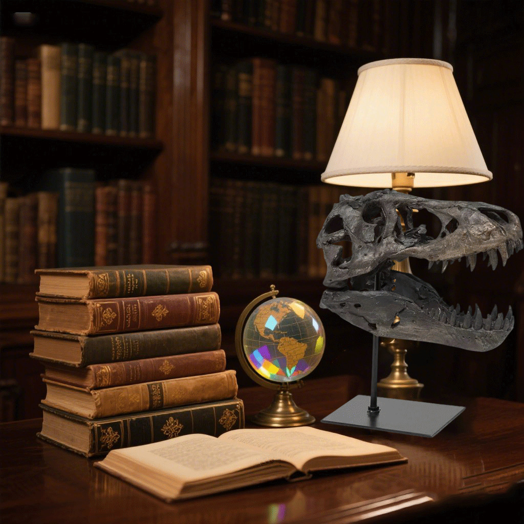 Cross-Border Resin Crafts American-Style Home Decoration Handmade Ornaments Amazon Hot-Selling Dinosaur Skull Simulation