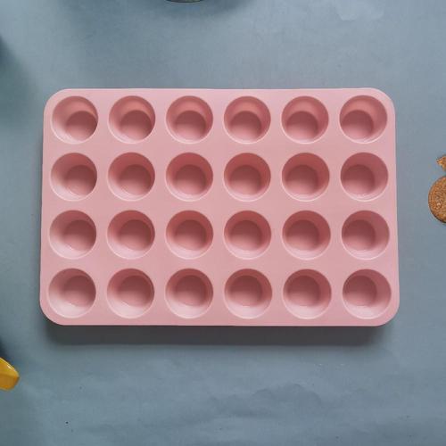 24-round egg tart 305 soap mold chocolate cookie mold cake mold ice cream candy silicone mold
