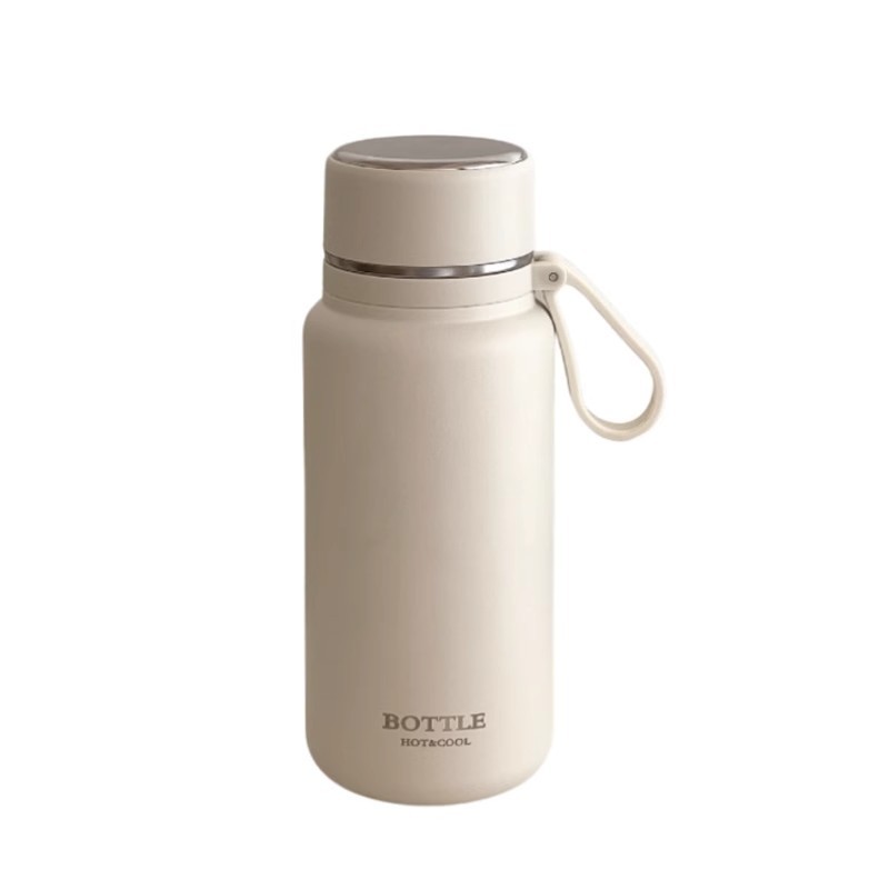 Simple Large-Capacity Insulated Thermos For Women, New Model With Lid And Filter For Brewing Tea, Top Quality Stainless Steel Water Cup_voghion.com