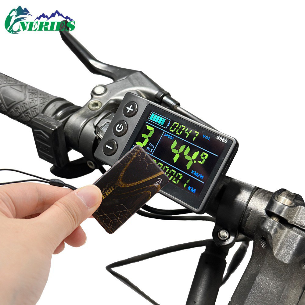 S866 Electric Bicycle Nfc Function Color Screen Five-Core Waterproof Head Speed Instrument Scooter Lcd Power Assist Display