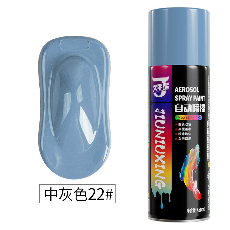 Medium gray; 450ml/bottle; spray paint