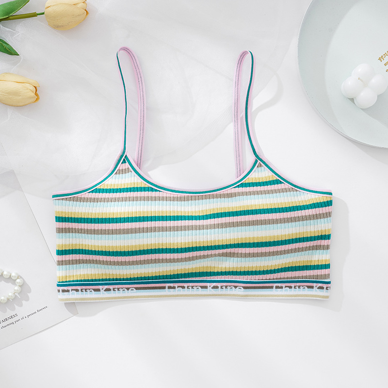 El top bandeau de nuevo estilo Fengyun 2025, un favorito entre las chicas atrevidas, presenta un diseño de algodón transpirable con almohadillas en el pecho, ideal para usar como capa superior o como bandeau interior.