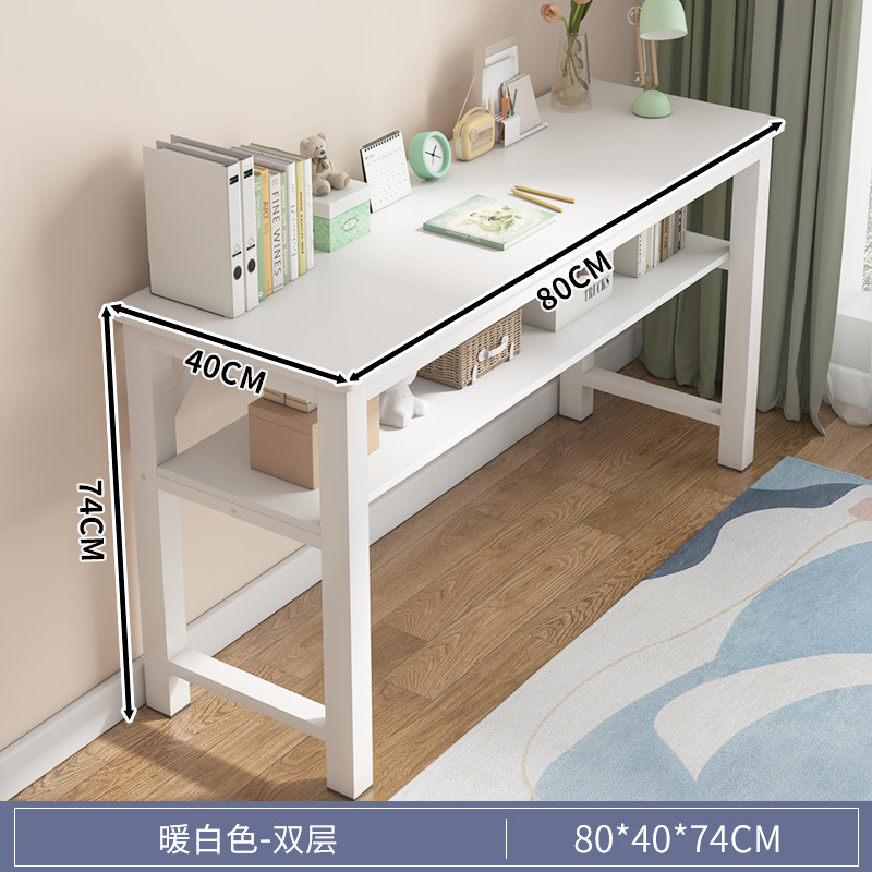 Mesa de barra larga simple y moderna, escritorio de escritorio estrecho, escritorio de computadora, escritorio de estudio, escritorio de escritorio