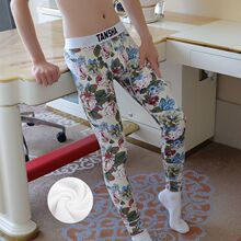 冬季保暖裤男加绒加厚青年修身纯棉男士秋裤紧身棉毛衬裤打底绒裤