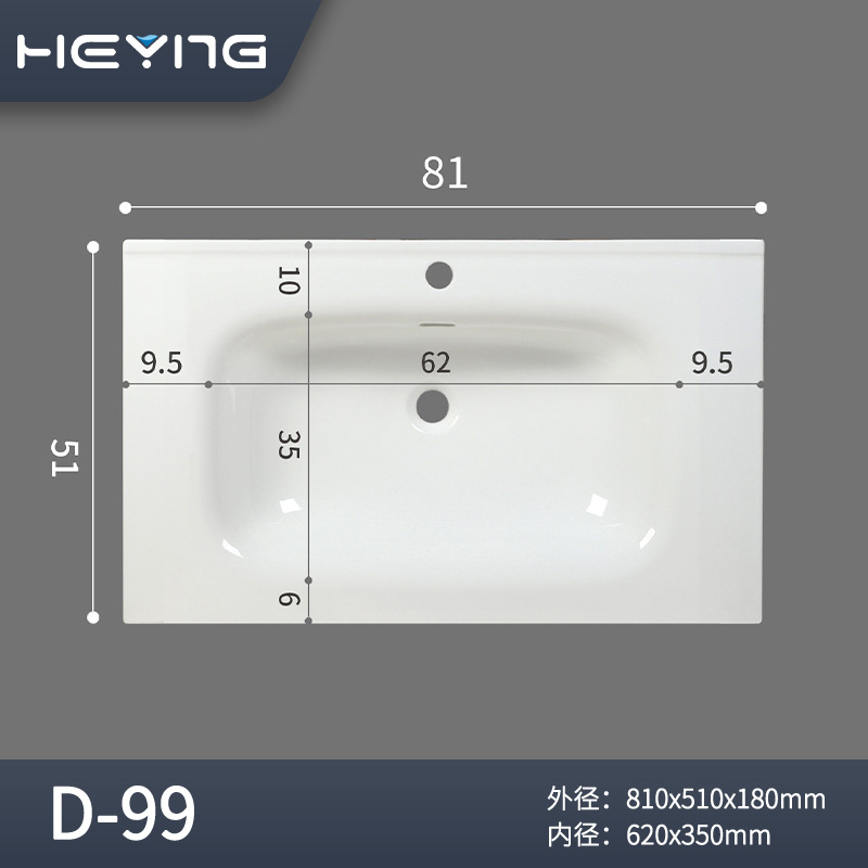 lavabo de cerámica lavabo de baño de gran tamaño lavabo esmaltado lavabo izquierda y derecha lavabo doble lavabo lavabo de cerámica integral lavabo image 7