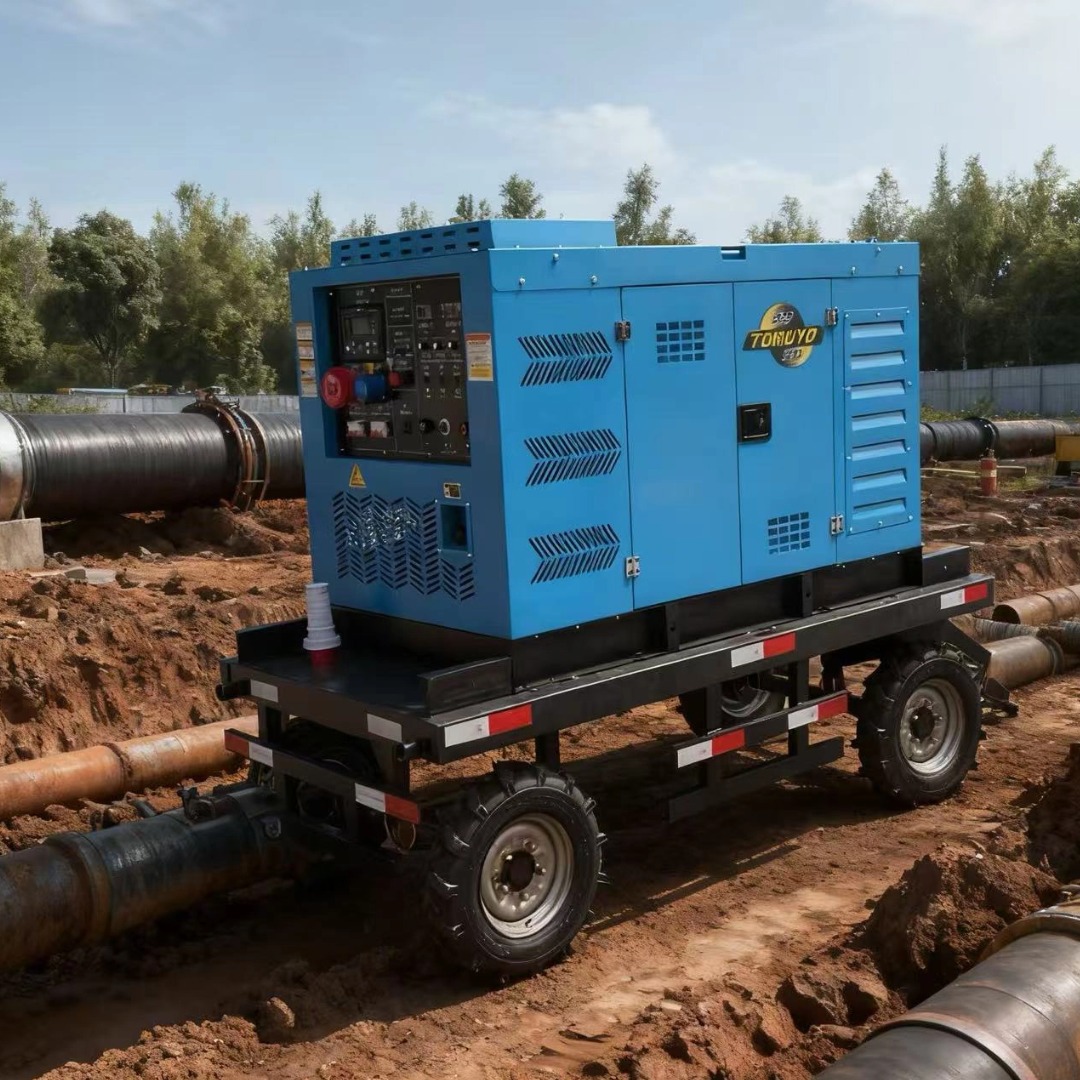 双工位TO500A-JZ 移动拖拽式500A柴油发电电焊机 氩弧焊 等离子