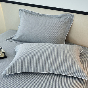 Pillow Case 100 Cotton Class A Pure Cotton Washed Cotton 48cm x 74cm Pillow Inner Pillow Cover Pair for Household Dormitory