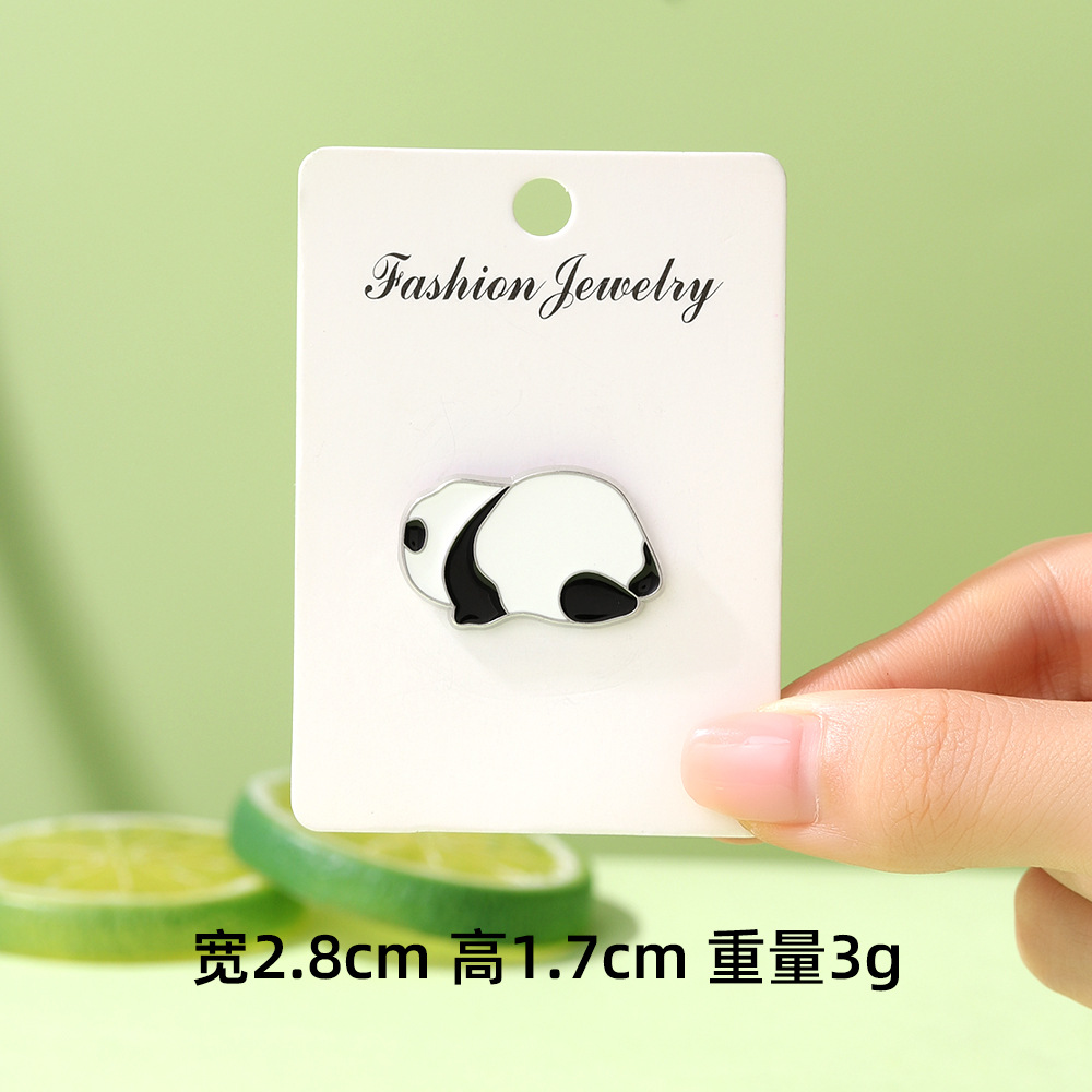 Dibujos animados lindo panda flor flor broche colección de la familia panda animal metal insignia accesorios de ropa para niños regalos