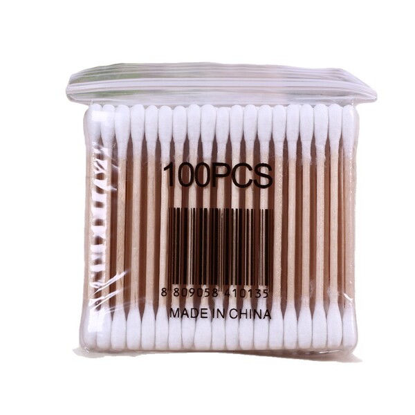 Disposable double-sided cotton swabs