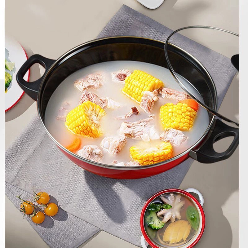 Supor genuino conjunto de olla antiadherente casera de tres piezas conjunto de cocina de cocina conjunto completo de olla especial de gas