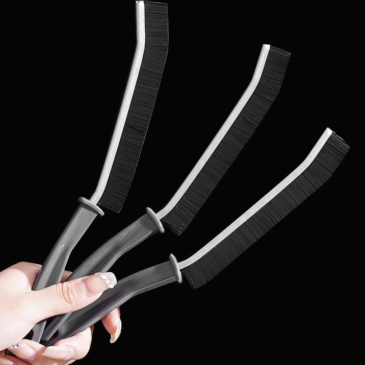 Household Crevice Brush for Door and Window Grooves, Bathroom Floor Cleaning Brush—Efficient No-Dead-End Cleaner with a Versatile Long Handle