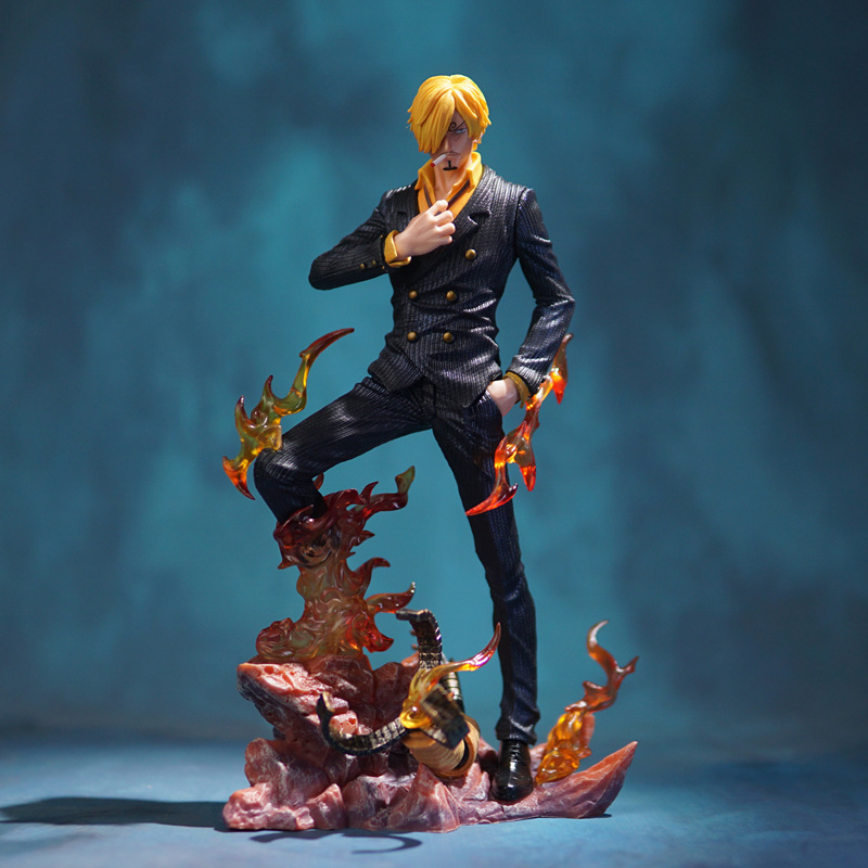 ワンピースフィギュアモデルルフィゾロエースロウサンジ人形フルセットアニメ誕生日ギフト装飾品人形|undefined