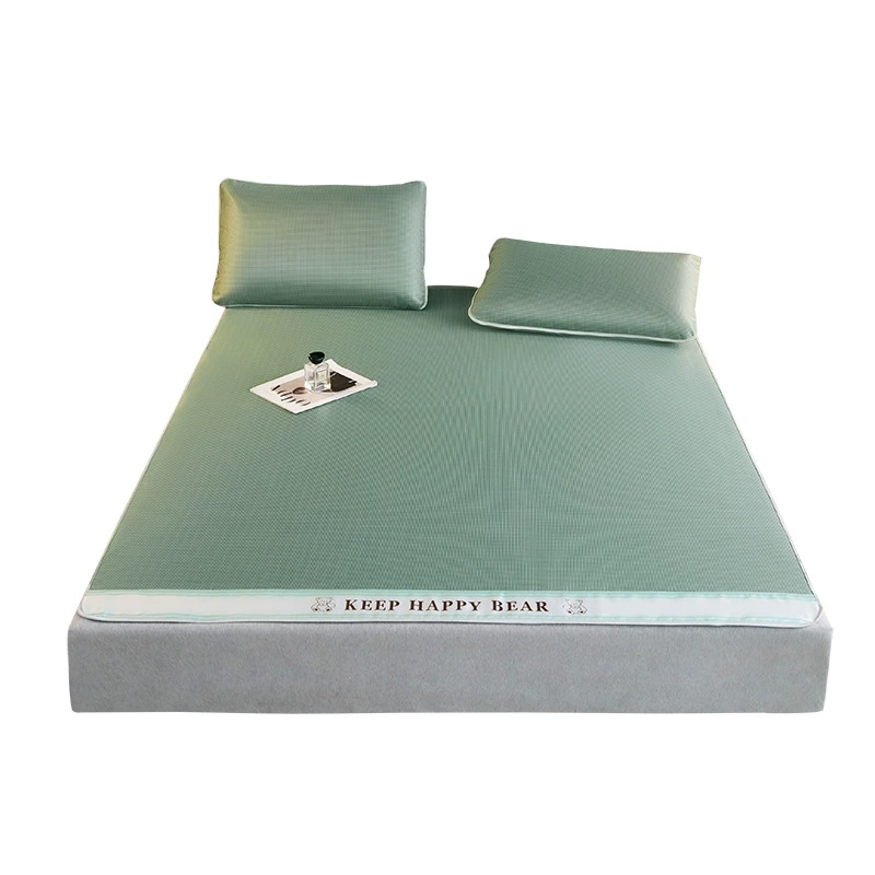 Silk mat, set, sheet, summer mattress for home use, 3 piece set