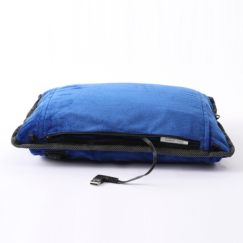 新款智能发热暧手宝男女时尚加热抱枕USB充电背包学生加热暧手宝