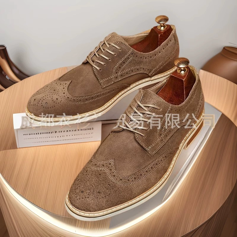 Wish Ретро внешняя торговля новая весна и лето Брок резная подлинная деловая мужская кожаная обувь повседневная дикая