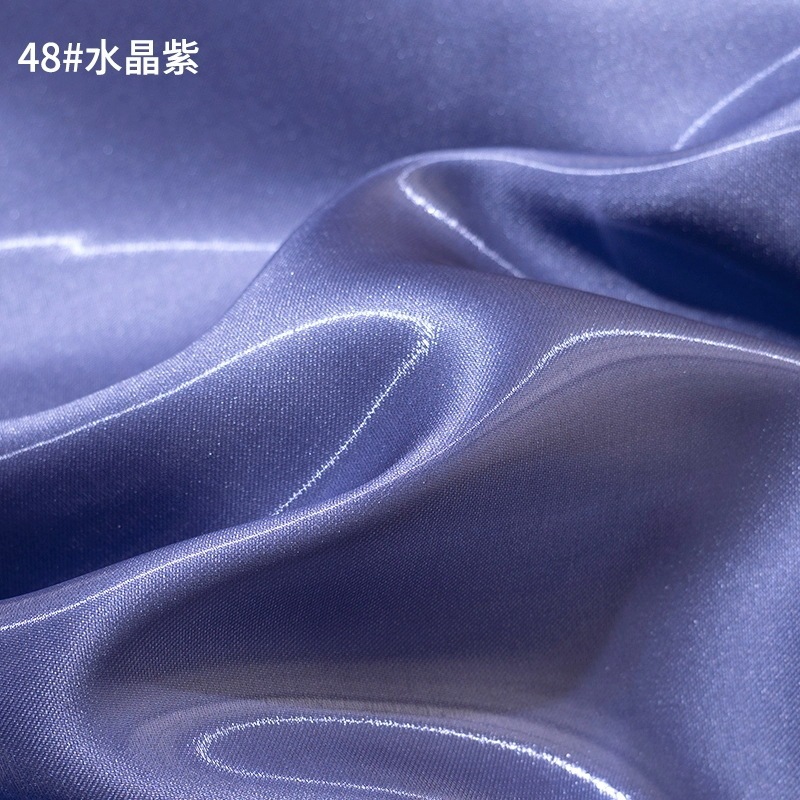 光沢のある液体水光沢サテン生地光沢のあるスカートパンツシルキークリスタルシルクサテン反射ドレス生地|undefined