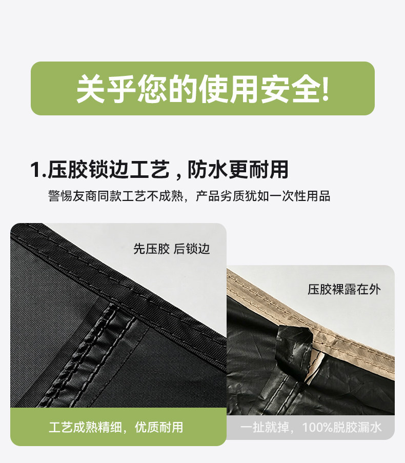 Blackdog Outdoor Canopy Tent Black Glue Sun Protection Camping Style Picnic Free Construction Windproof and Rainproof Awning