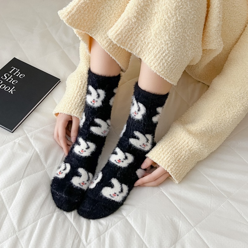 Femmes Style De Bande Dessinée Dessin Animé Coton Crew Socks Une Paire display picture 9