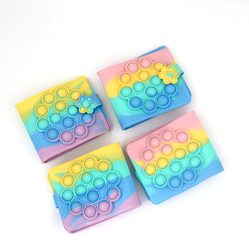 Unisex Flower Silica Gel Buckle Coin Purses display picture 3