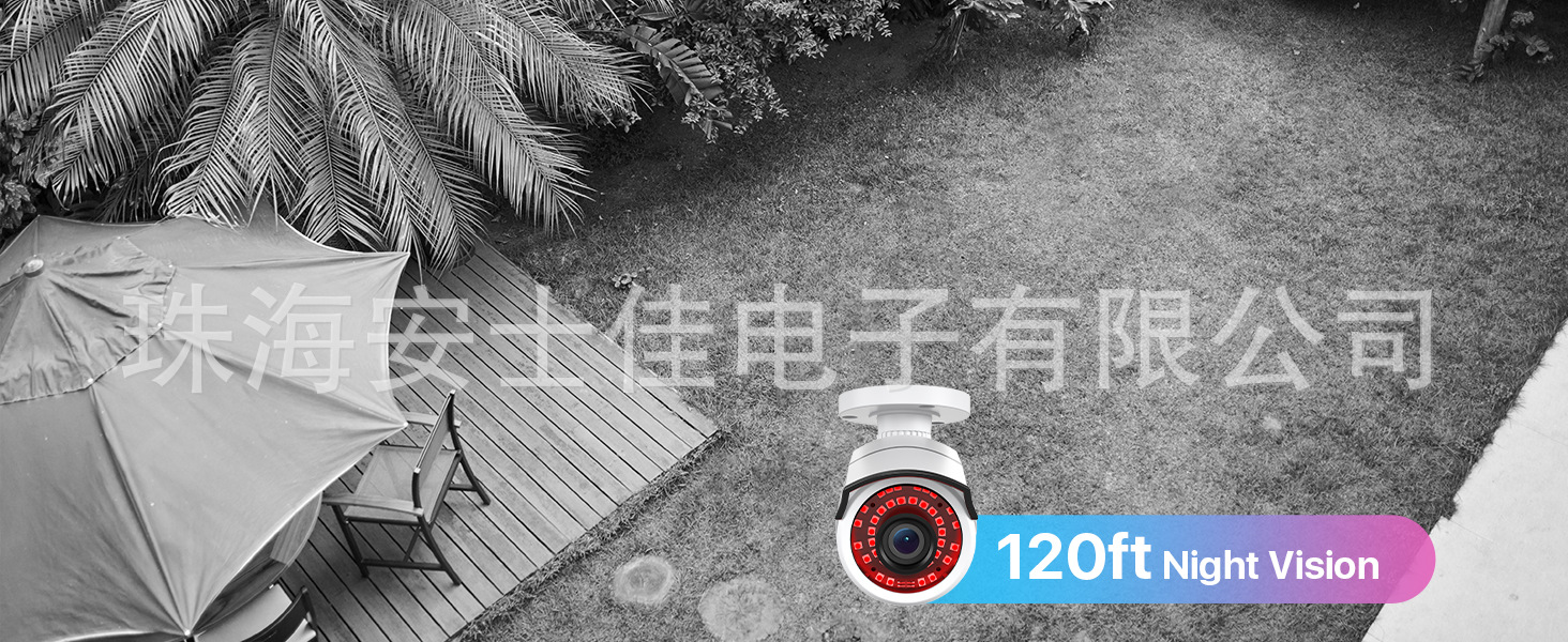 POE录像机监控摄像头5MP室外家用监控器硬盘网络套装高清智能安防