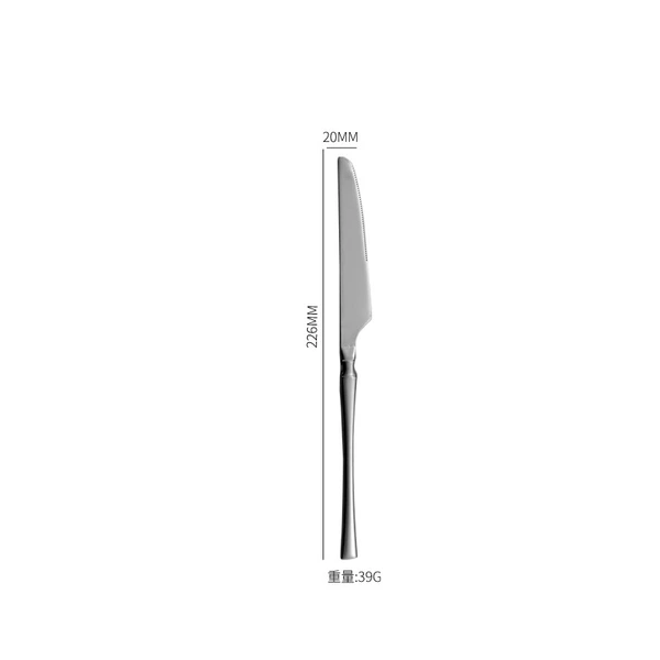Black [table knife]