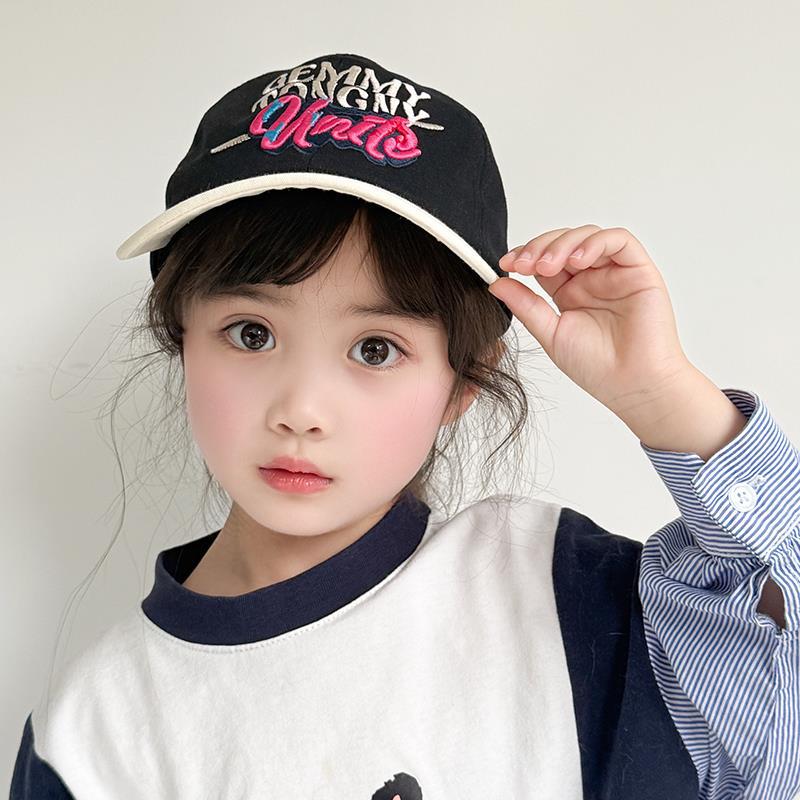 Sombrero para niños con cola de caballo alta, primavera y otoño, gorra de visera para niñas a juego, gorra de béisbol con techo vacío, sombrero para el sol de moda de todo fósforo