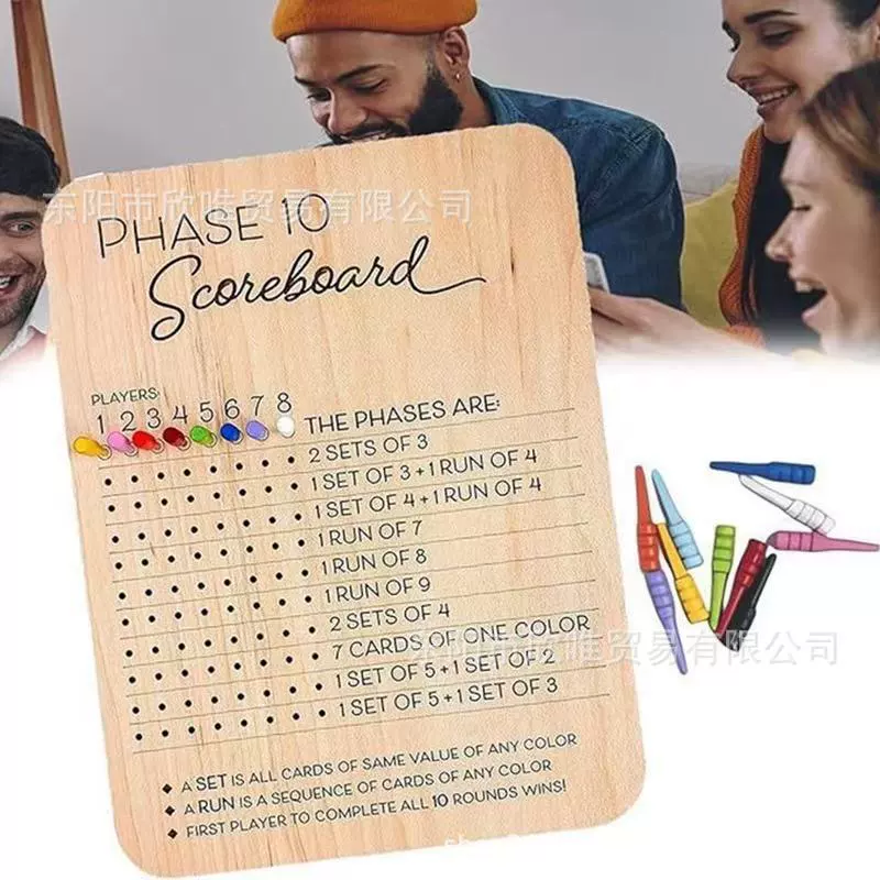 [Phase 10 Очки счета бумажный 10 этапов счёт и трекер ходов кроссборта на свежий воздух]
