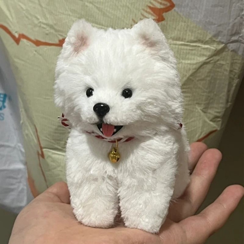 # Rabbit Fur Twist Stick Puppy Border Collie Handmade DIY Full Set of Material Package Thick Plush Doll Finished Girl Toy