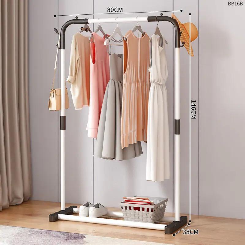 percha de ropa tipo piso para uso doméstico de alto grado colgar prendas de ropa rack varilla telescópica especial para balcón edredón