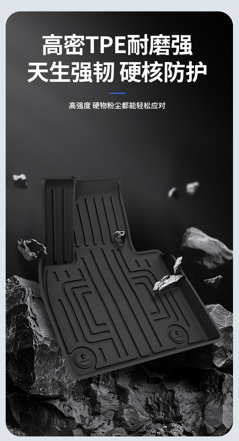 Suitable for Hongqi H6, HS3, HS5, HS6, PHEV, E-QM5, special colorful TPE car floor mats and trunk mat