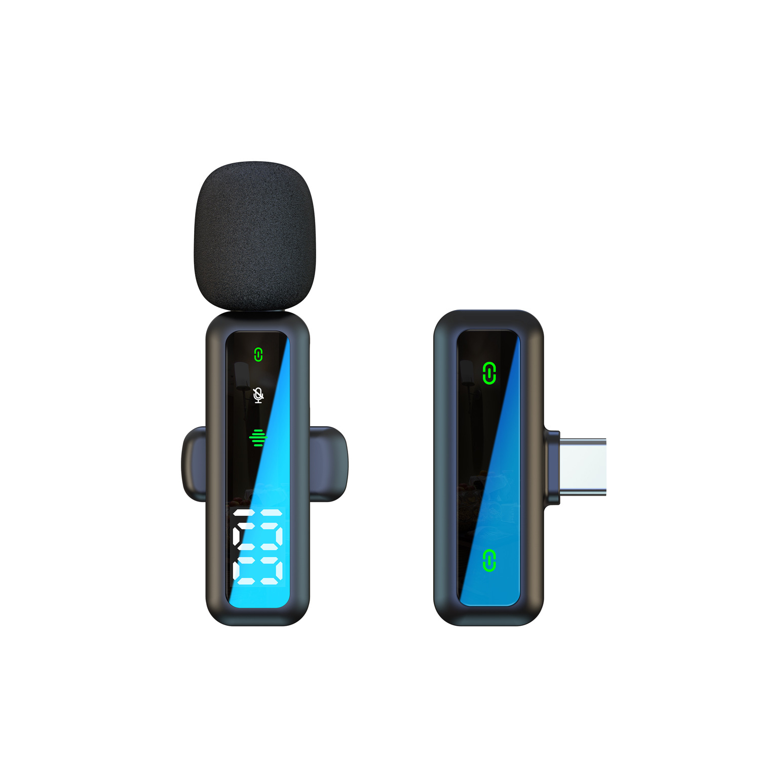 H67 single microphone digital display type-c interface