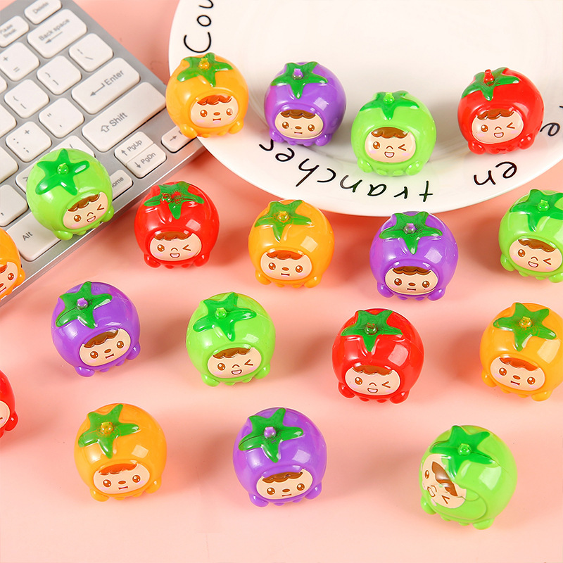 クリエイティブ食品おもちゃミニグリーンアップルフルーツプルバックカーガシャポンおもちゃかわいいグリーンアップルプルバックカー卸売|undefined