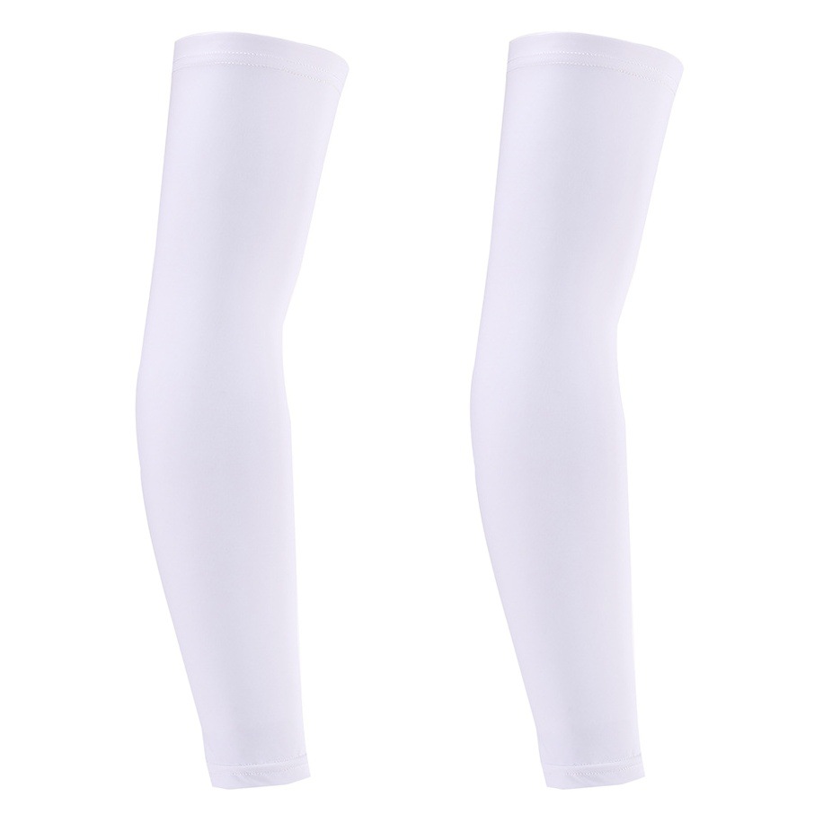 Summer Cycling Ice Silk Sleeves, Outdoor Sun Protection Nylon Real Ice Silk Sleeves, Men's and Women's Sports Sweat-Absorbent Breathable Arm Sleeves