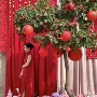 结婚拍照庭院婚礼灯笼