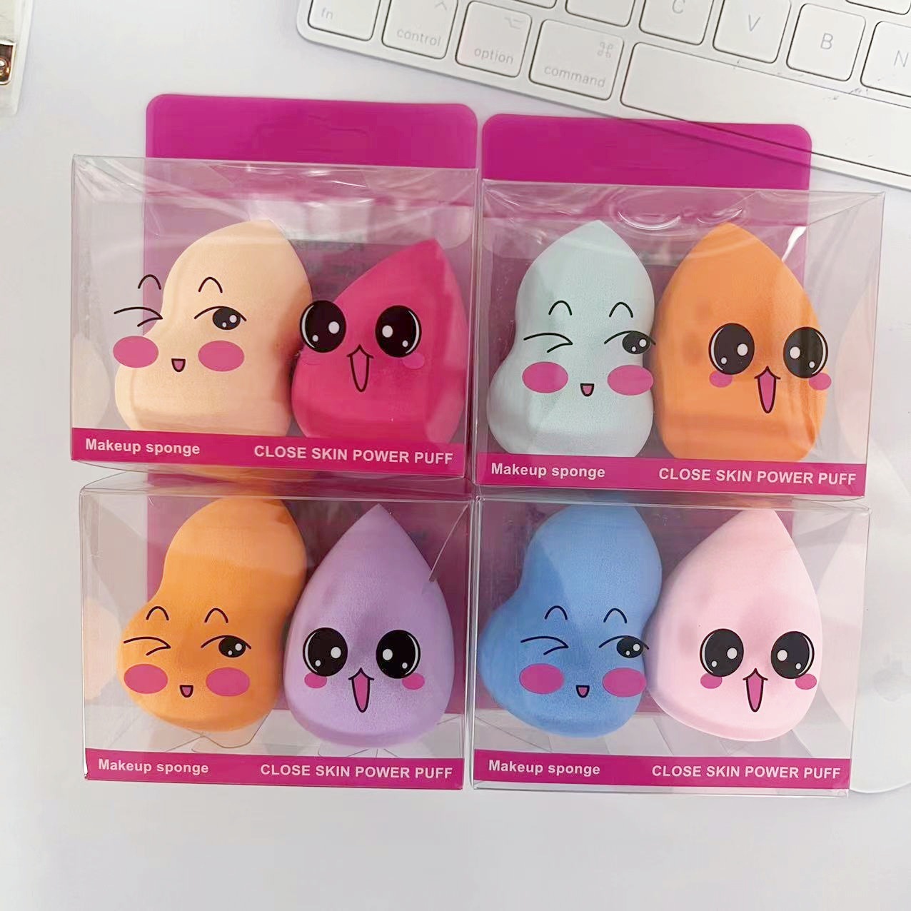 Huevos de maquillaje al por mayor, no comer polvo, secos y húmedos, gota de calabaza, huevos de maquillaje, huevos de maquillaje, esponja de maquillaje, polvo de maquillaje