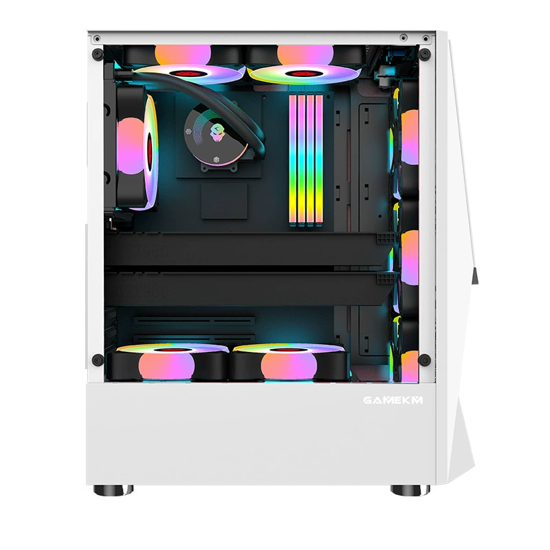 Игровой корпус Zhuifeng ATX с полностью прозрачной панели и отсеком для блока питания, настольная компьютерная система Интернет-кафе, основной корпус в наличии