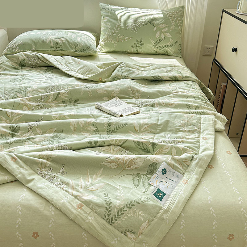 Edredón de aire acondicionado de algodón puro edredón de algodón lavable a máquina edredón de verano edredón de dormitorio individual edredón de verano