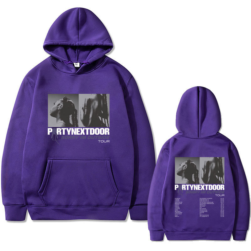 Rapper Partynextdoor Double Sided Print Hoodie Male Vintage