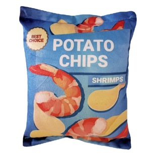 Spot pet ringing paper sound toys potato chips series pet toys bite-resistant soft plush dog toys