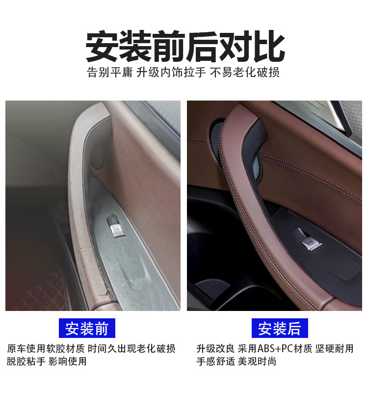 Suitable for BMW new X3X4 inner handle G08 G01 G02 door handle inner X4 door inner handle outer cover