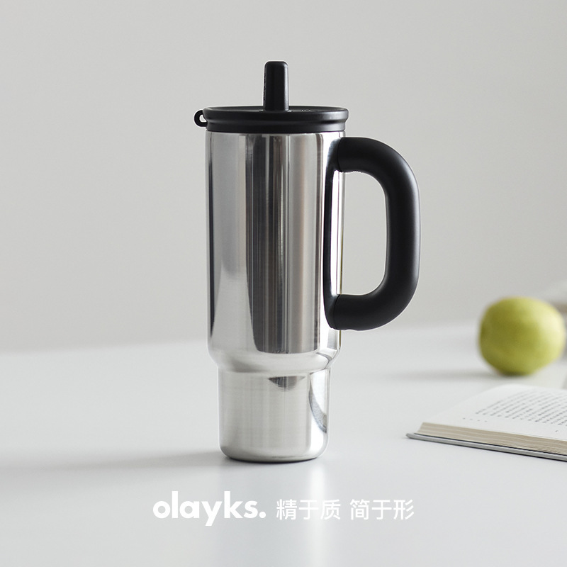 【フラッシュセール限定1注文】Olayks インスタントサーモカップ アイスバーカップ 大容量ウォーターカップ ステンレスストローカップ|undefined